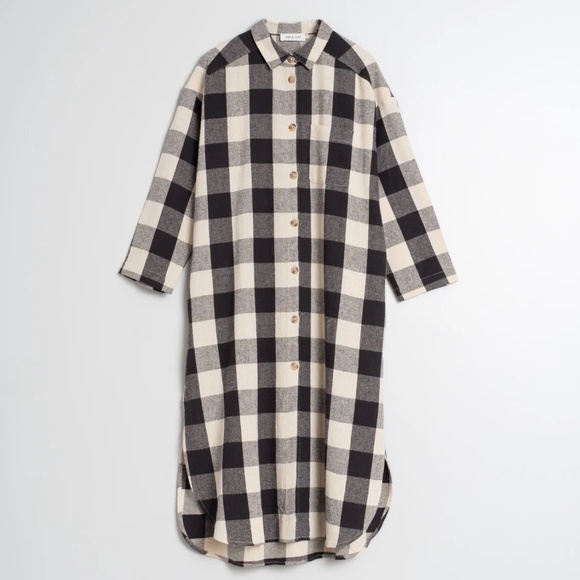 Check Shirt Dress - Picture 2 of 9